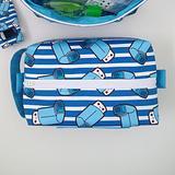 Asthma - Boxy Zip Case in ventolin prints with label window